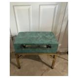 Green Hinged Storage Box on Stand 21