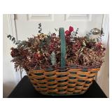 Woven Basket with Florals 19