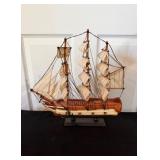 Wooden Sailing Ship Model13×13.5