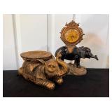 Elephant Clock & Candle Holder8×9.5