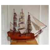 Wooden Model Ship on Stand40×35