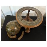 Vtg Cracked Globes on Stands 9.5