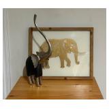 Elephant Decor Set With Frame22×18
