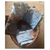 Basket of Levi's Jeans Assortment