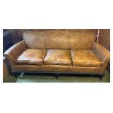 Brown Leather Sofa, 77ï¿½32