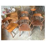 Four Wooden Armchairs