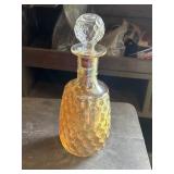 Vtg. Marigold Glass Decanter