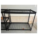 Black Metal Wire Storage Rack 48"x24"x39.5"