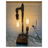 Industrial Pipe Table Lamp 5.5"x6.5"x18.5"