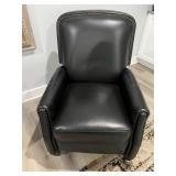 Black Pushback Recliner 31"x34"x42"