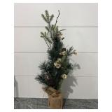 Artificial Pine Tree with Burlap Base 24"