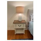 White Palm Leaf Lamp26"