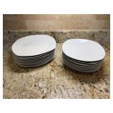 Denmark White Porcelain Plates/Bowls10"