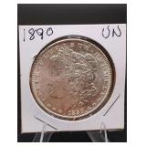 1890 Morgan Silver Dollar UNC