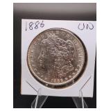 1886 Morgan Silver Dollar UNC
