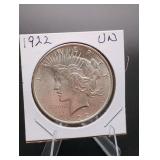 1922 Silver Peace Dollar UNC