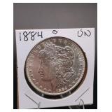 1884-O Morgan Silver Dollar UNC
