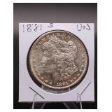 1881-S Morgan Silver Dollar UNC
