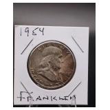 1954 Franklin Silver Half Dollar