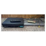Mitsubishi VCR & RCA DVD Player w/ Remotes, Tapes