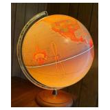 Cram Classica Light Up Globe w/Wood Base
