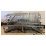 Metal Live Animal Cage Traps w/ Spring Door