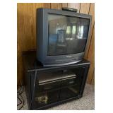 Panasonic CRT TV w/ Stand, Remote
