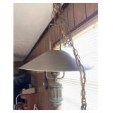 Hanging Plug In Light Fixture, Metal Shade