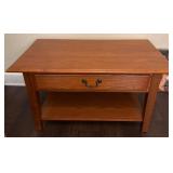 Wooden End Table with Drawer