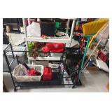 Rolling Utility Rack With Supplies