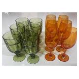 Amber and Green Glasses