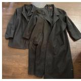 Two Womenï¿½s Wool Blend Coats