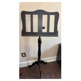 Adjustable Black Wooden Music Stand