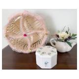 Ceramic Box, Market Square Teapot, Basket Set