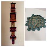 Maroon Woven Wall Hanging & Embroidered Mat