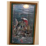 Framed Nautical Fantasy Art Print