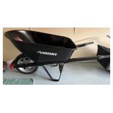 Husky Steel Wheelbarrow w/ Flat Free Tire