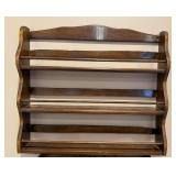Scalloped Wooden Wall Shelf