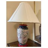 Decorative Floral Table Lamp Ceramic w/ Shade