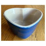 Le Creuset Blue Heart-Shaped Stoneware Dish