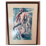 Marisa Lasansky Signed Print Nude Study Art
