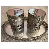 Bath & Body Works Candles w/ Mirror Tray