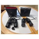 Binoculars Pair: Bausch & Lomb 10x50, Bushnell