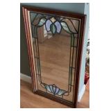 Stained Glass Style Framed Mirror