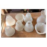 Frosted Glass Lamp Shades, 8 Pieces