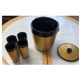 Thermo-Serv Ice Bucket Set w/ Four Tumblers