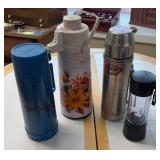 Aladdin Thermos, UNO-VAC, Blender w/ Floral Jug