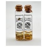 Alaska Gold Rush Bottles w/ 24 Carat Gold Flakes