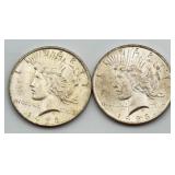 1923 Peace Silver Dollars