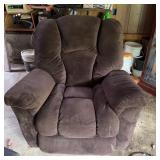 Brown Microfiber Recliner Armchair w/ Lever
